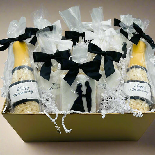 Anniversary Gift Basket by Creative Crispies Co.