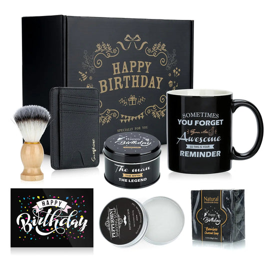 Birthday Gifts for Men Who Have Everything Mens Birthday Gift Ideas Unique Personalized Birthday Gifts Box for Dad Boyfriend Husband Brother Coworker Thank You Gifts Presents Baskets for Him